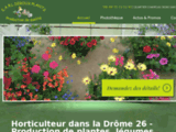 SAINT-BARDOUX. Horticulteur dans la Dr?me 26 - Production de plantes, légumes et fleurs Drôme 